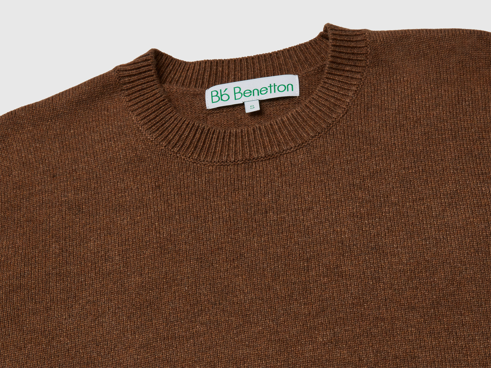 Maglia in misto lana e cashmere da donna marrone scuro 3 | Benetton Outlet