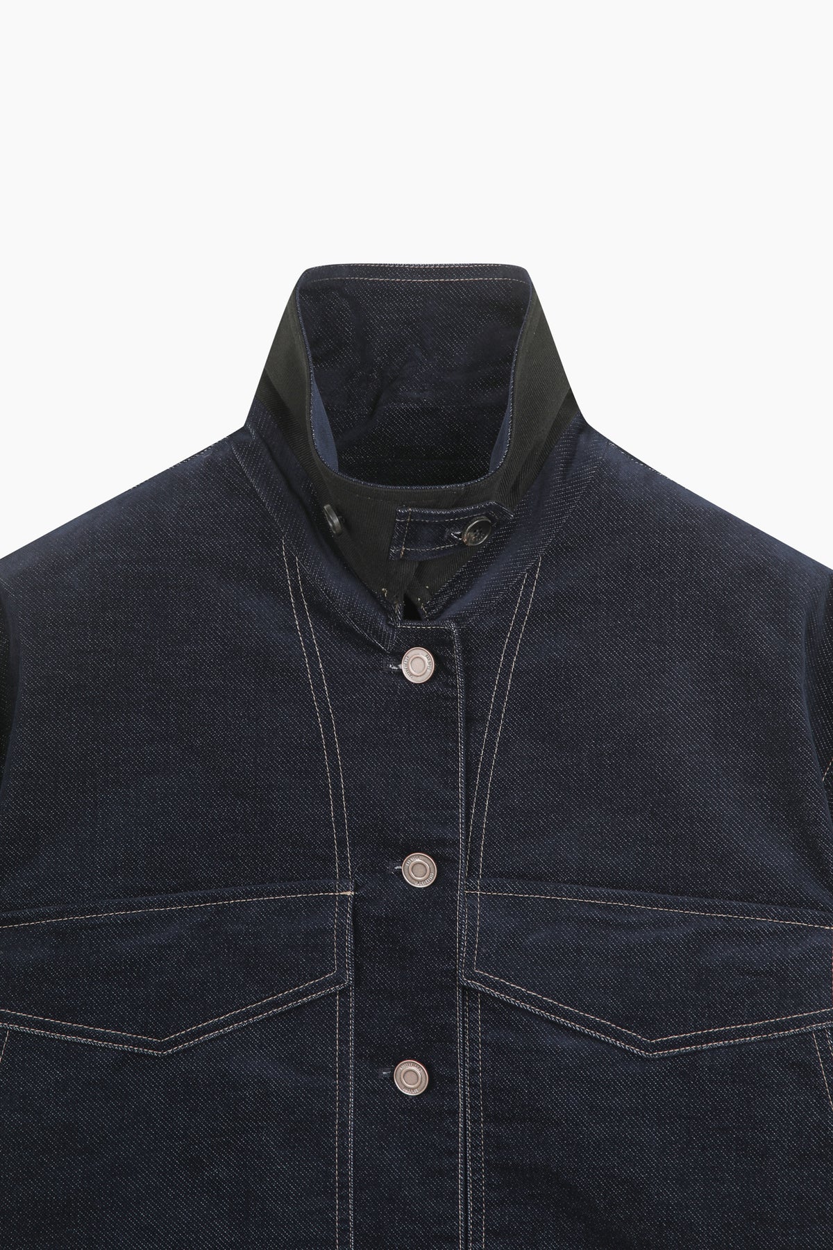 Giubbotto in denim con maxi tasche