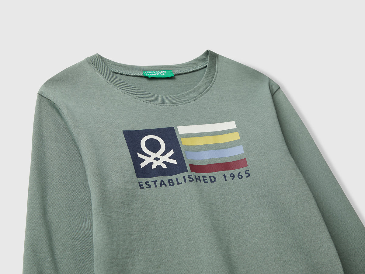 T-shirt con stampa logo