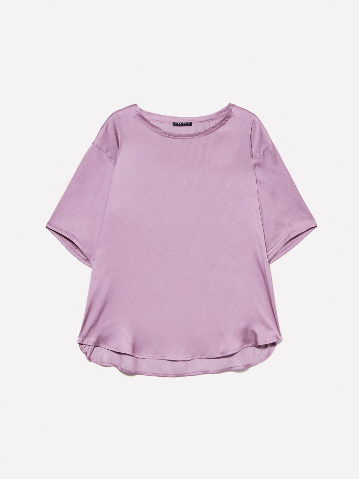 Blusa malva over fit in satin