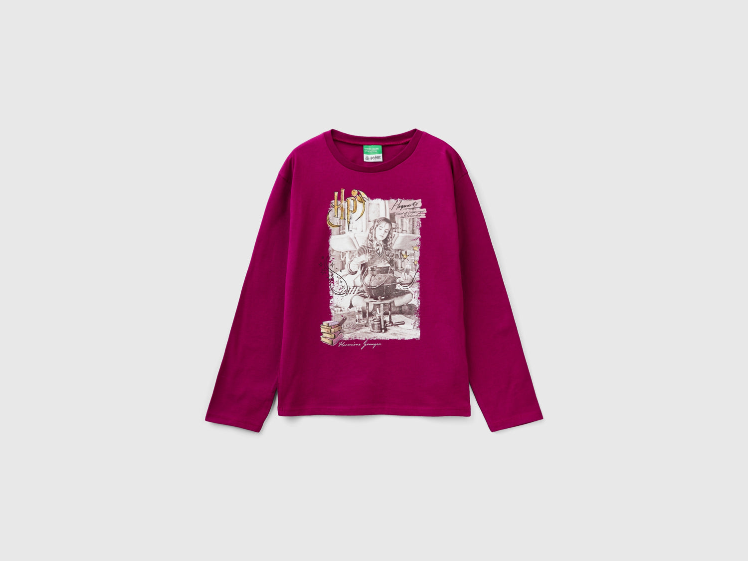 T-shirt Harry Potter manica lunga da bambina rosso | Benetton Outlet