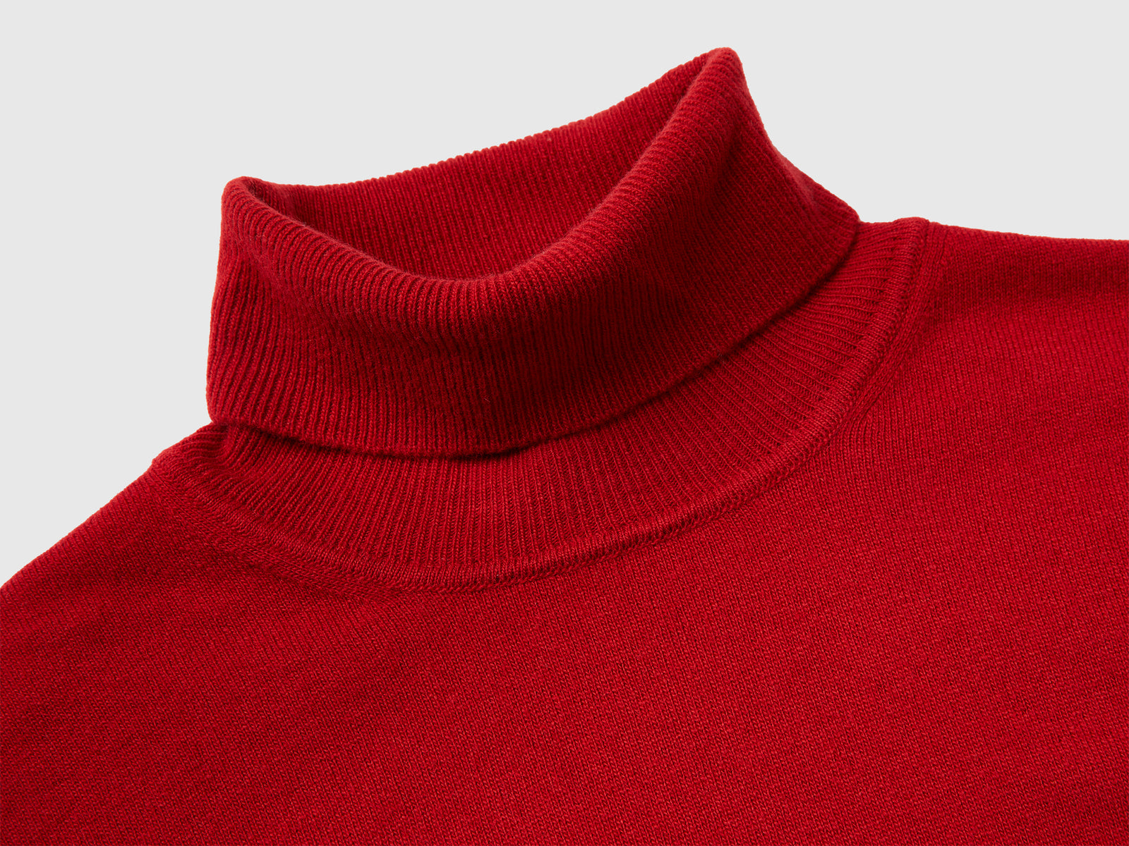 Dolcevita in pura lana Merino da uomo rosso 3 | Benetton Outlet