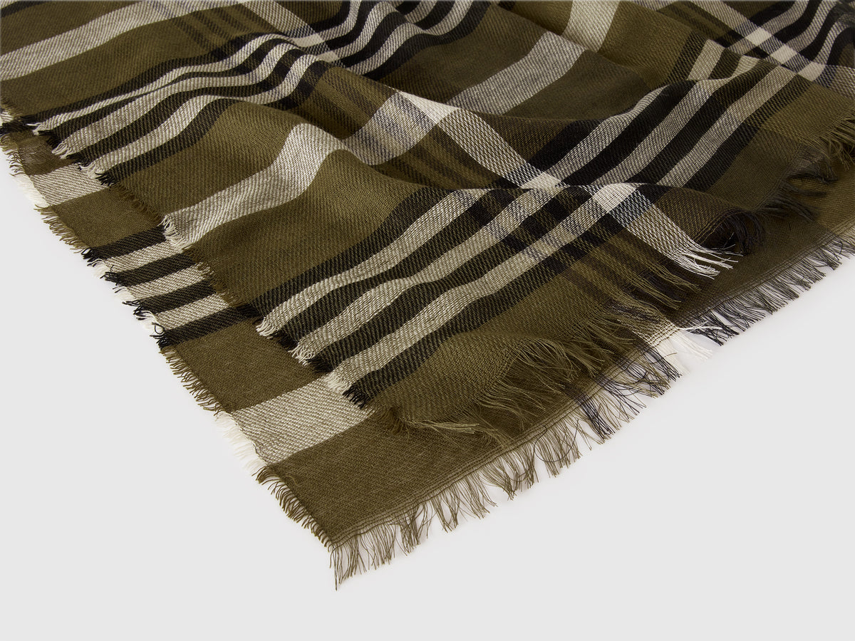 Sciarpa a quadri jacquard
