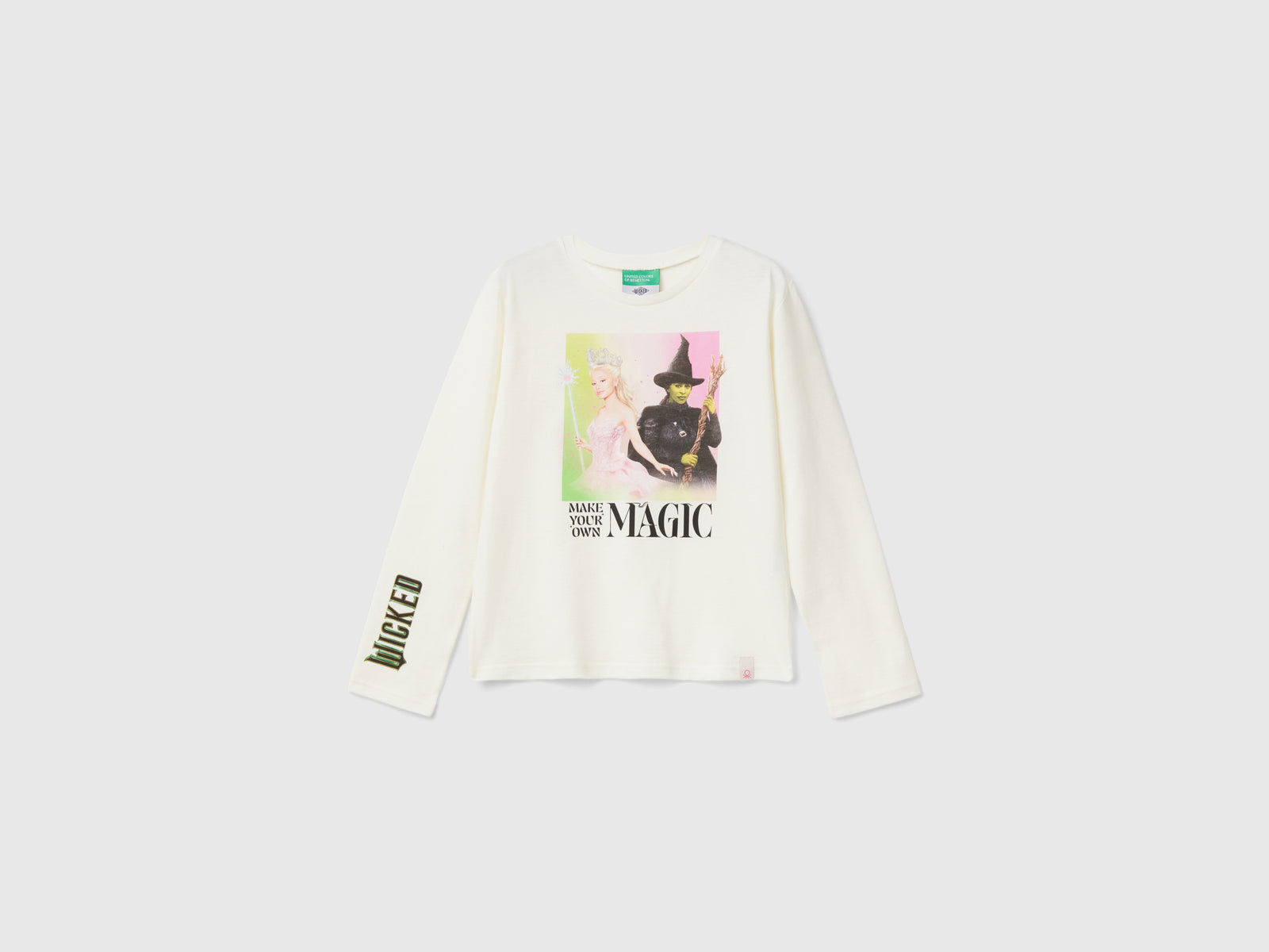 T-shirt Wicked ©Universal City Studios LLC da bambina bianco panna | Benetton Outlet