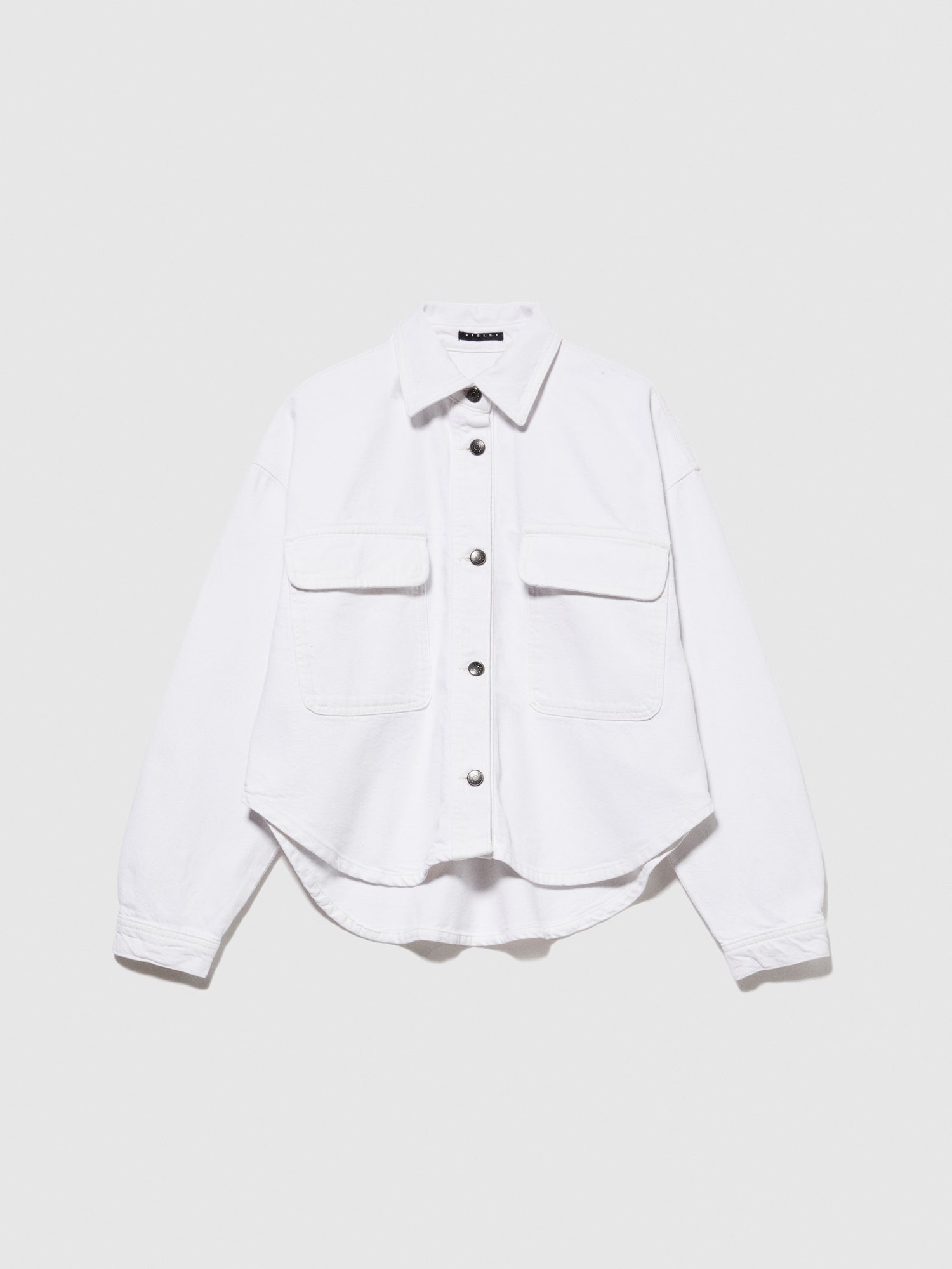 Camicia di jeans over da donna bianco | Sisley Outlet