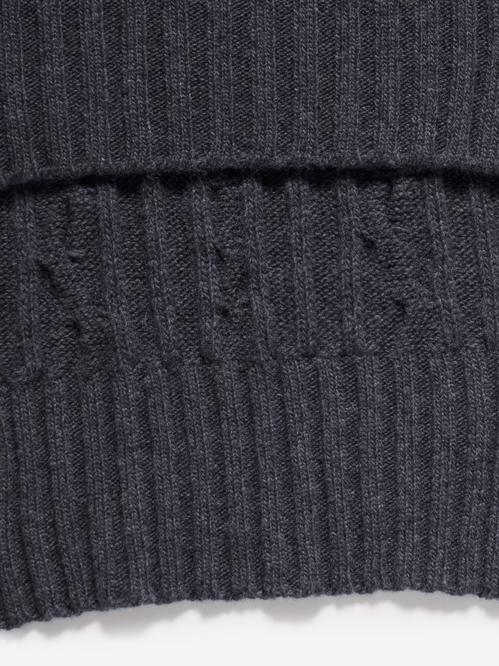Sciarpa in maglia di misto lana da uomo grigio scuro 2 | Sisley Outlet