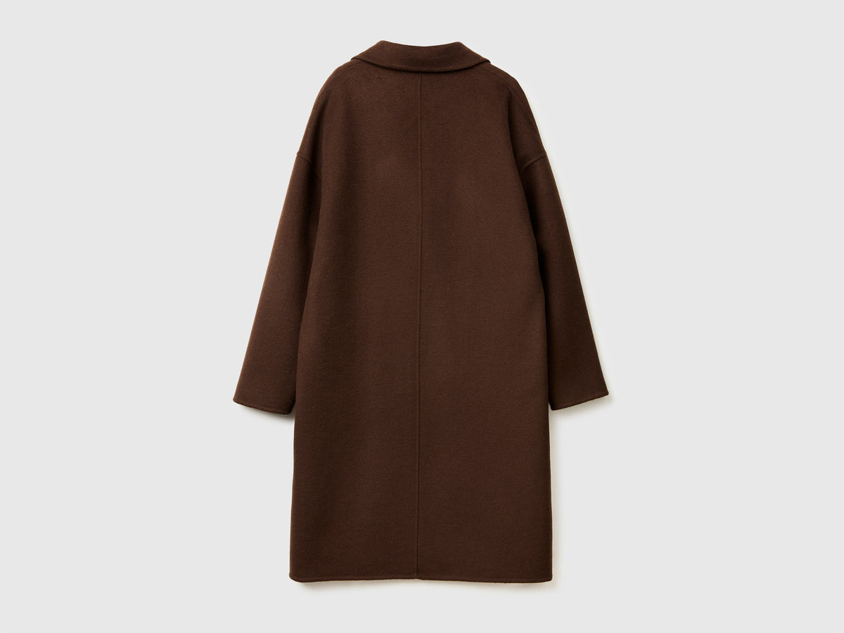 Cappotto midi in misto lana