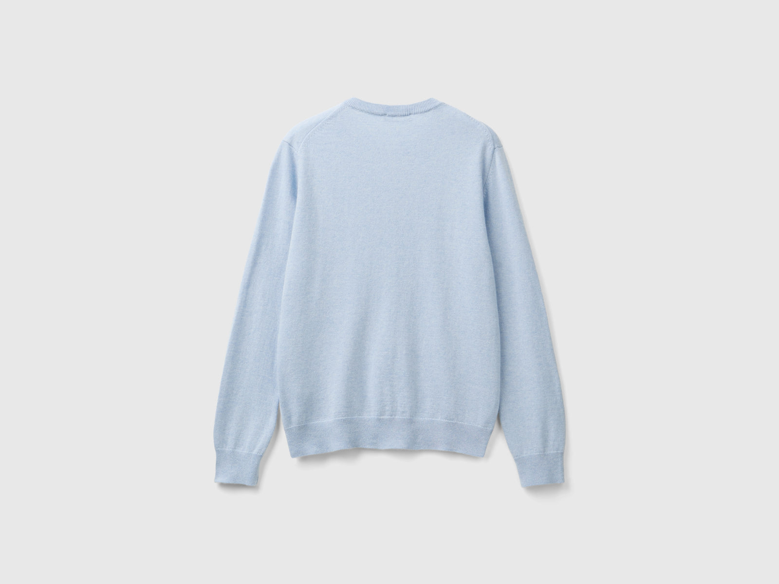 Cardigan carta da zucchero in misto lana e cashmere da donna azzurro 2 | Benetton Outlet