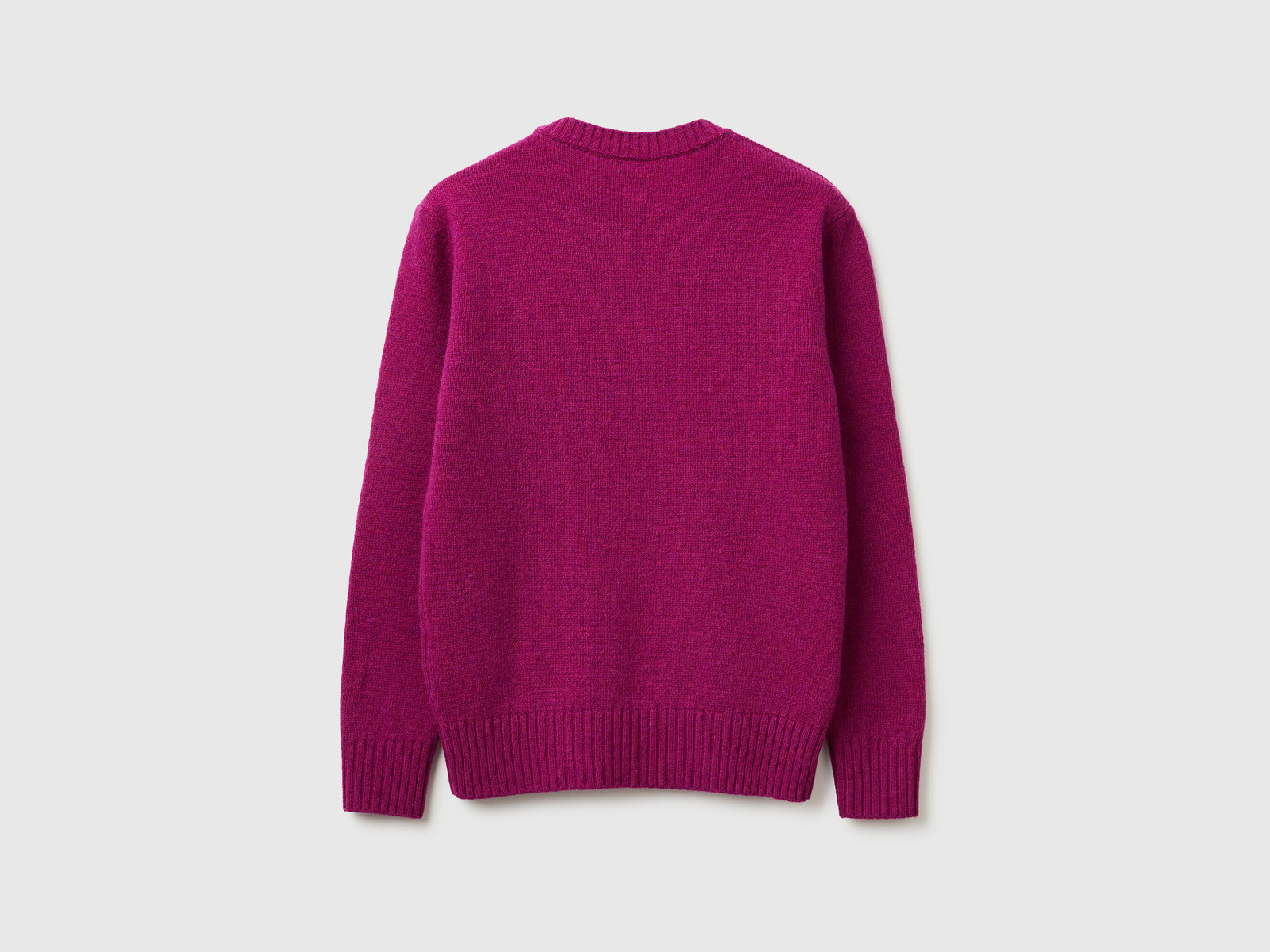 Maglia in pura lana Shetland da donna fucsia 2 | Benetton Outlet
