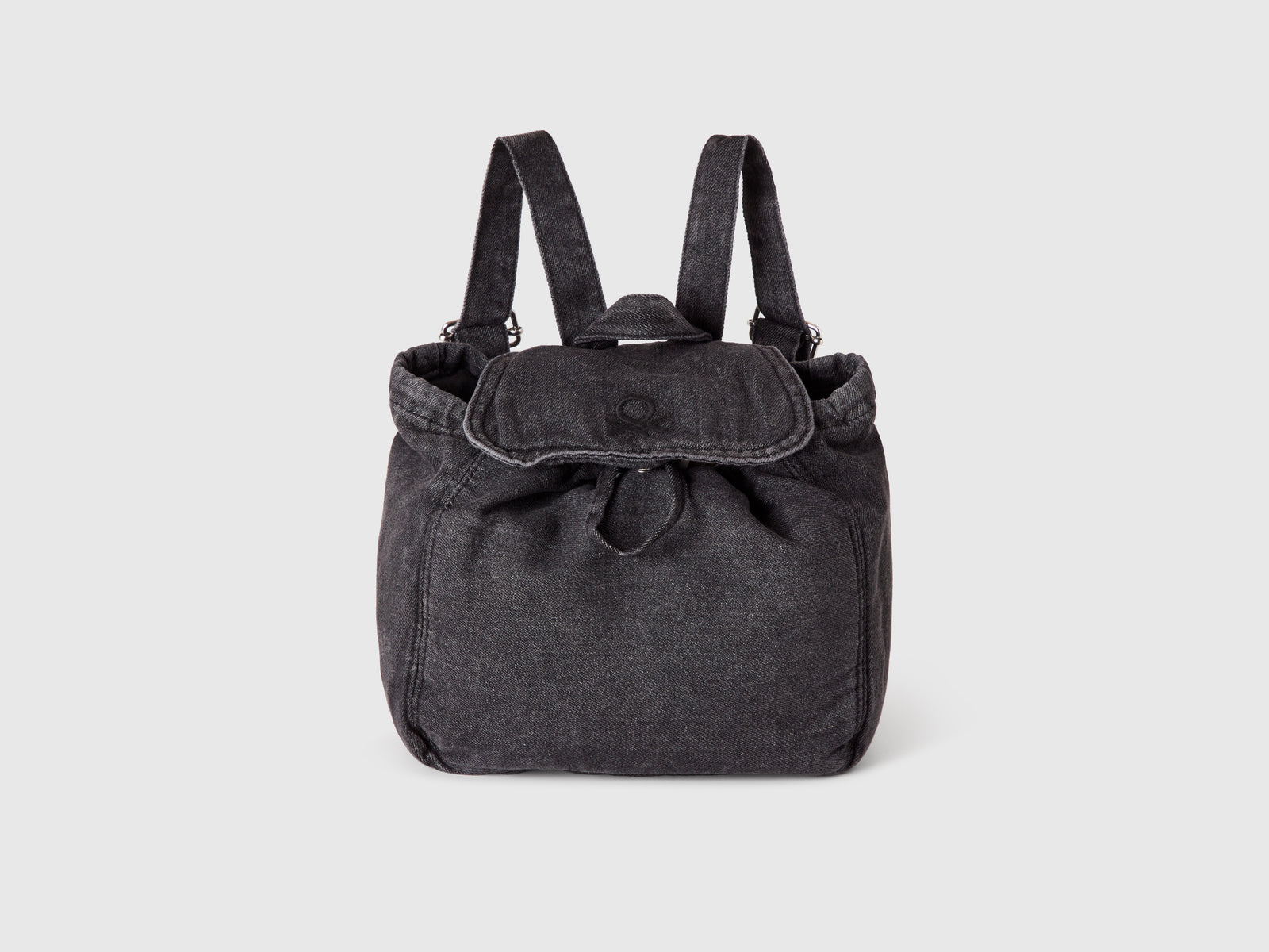 Zaino di jeans da bambina nero | Benetton Outlet