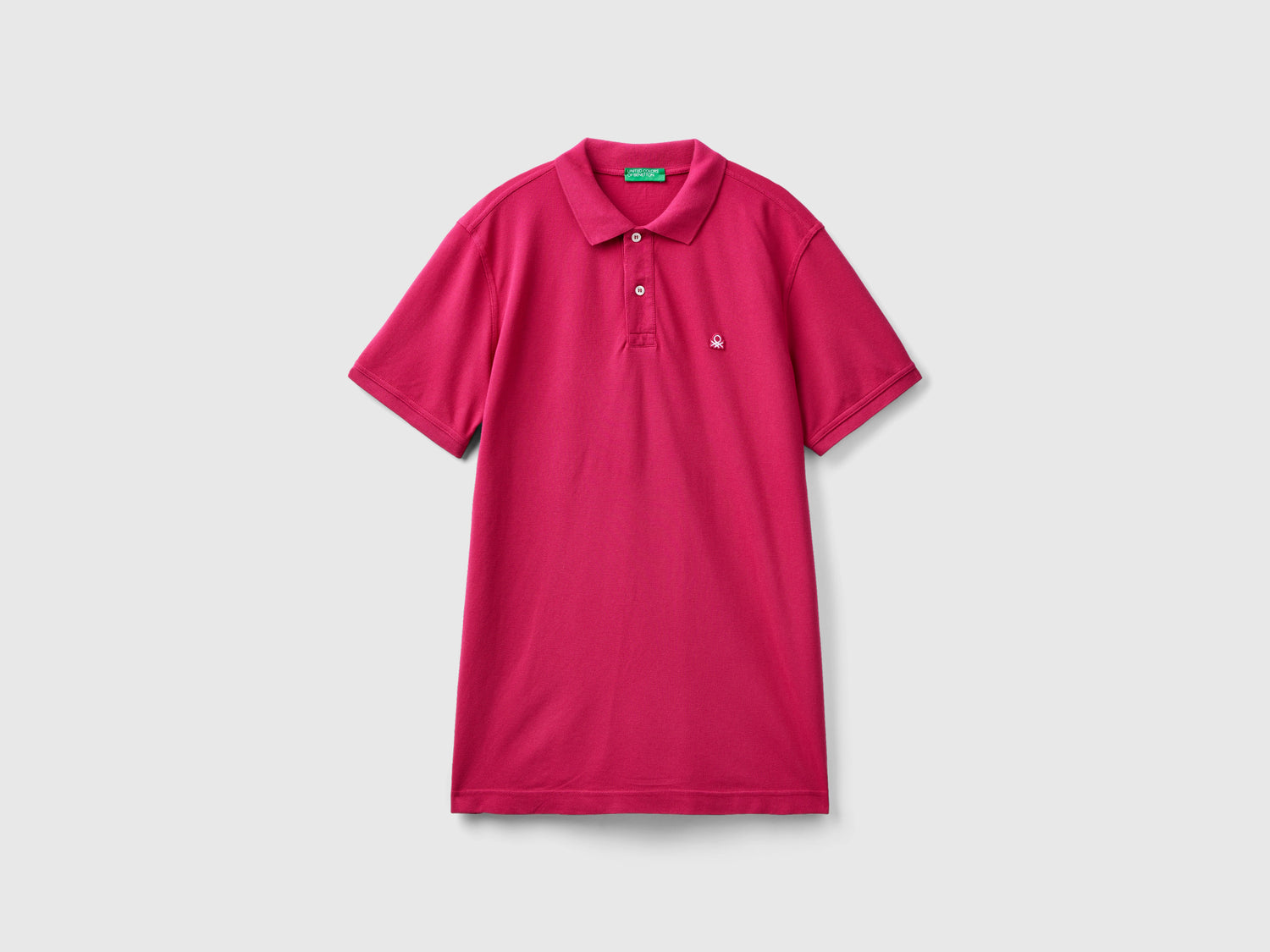 Polo fucsia regular fit da uomo ciclamino | Benetton Outlet
