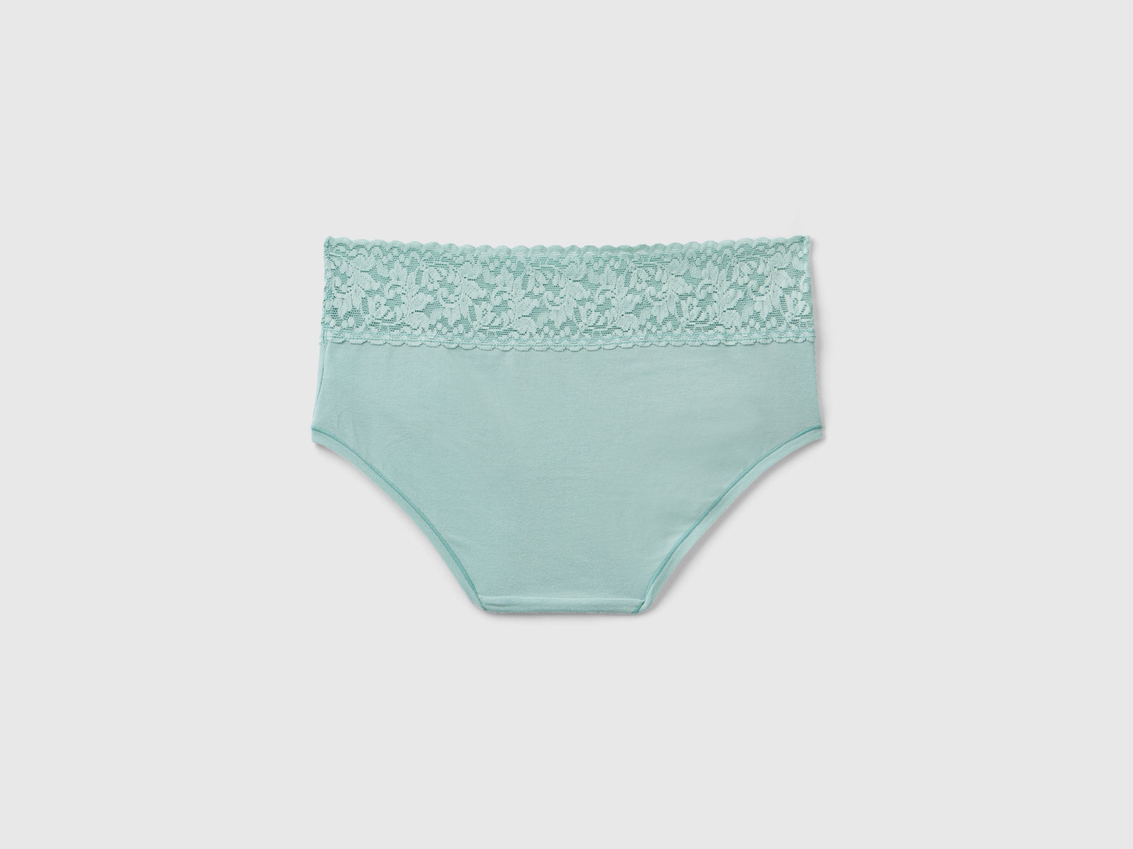 Slip in cotone bio super stretch da donna verde acqua 2 | Benetton Outlet