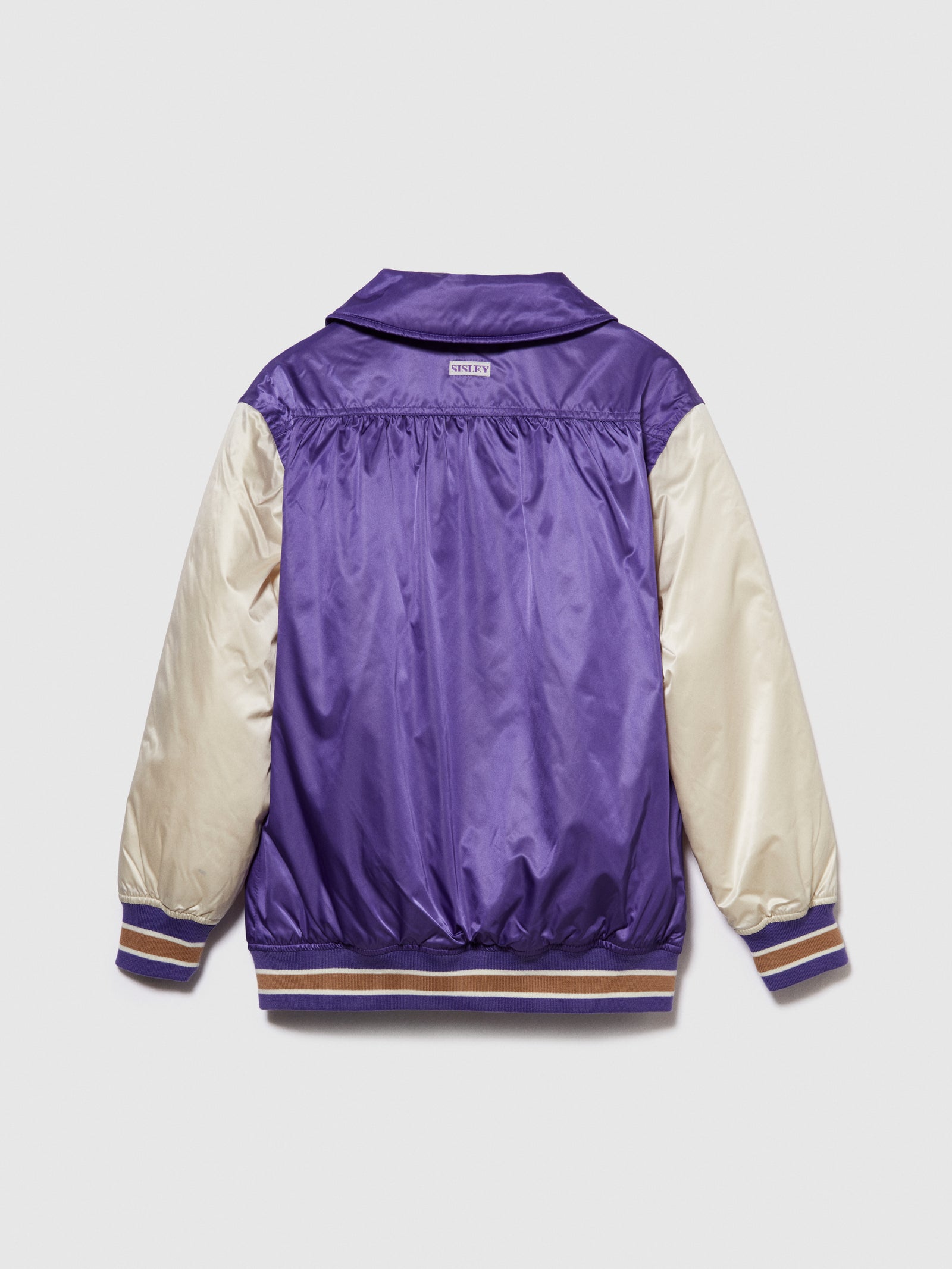 Bomber over in raso da bambina viola 2 | Sisley young Outlet