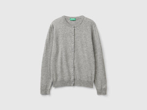 Cardigan in misto lana e cashmere