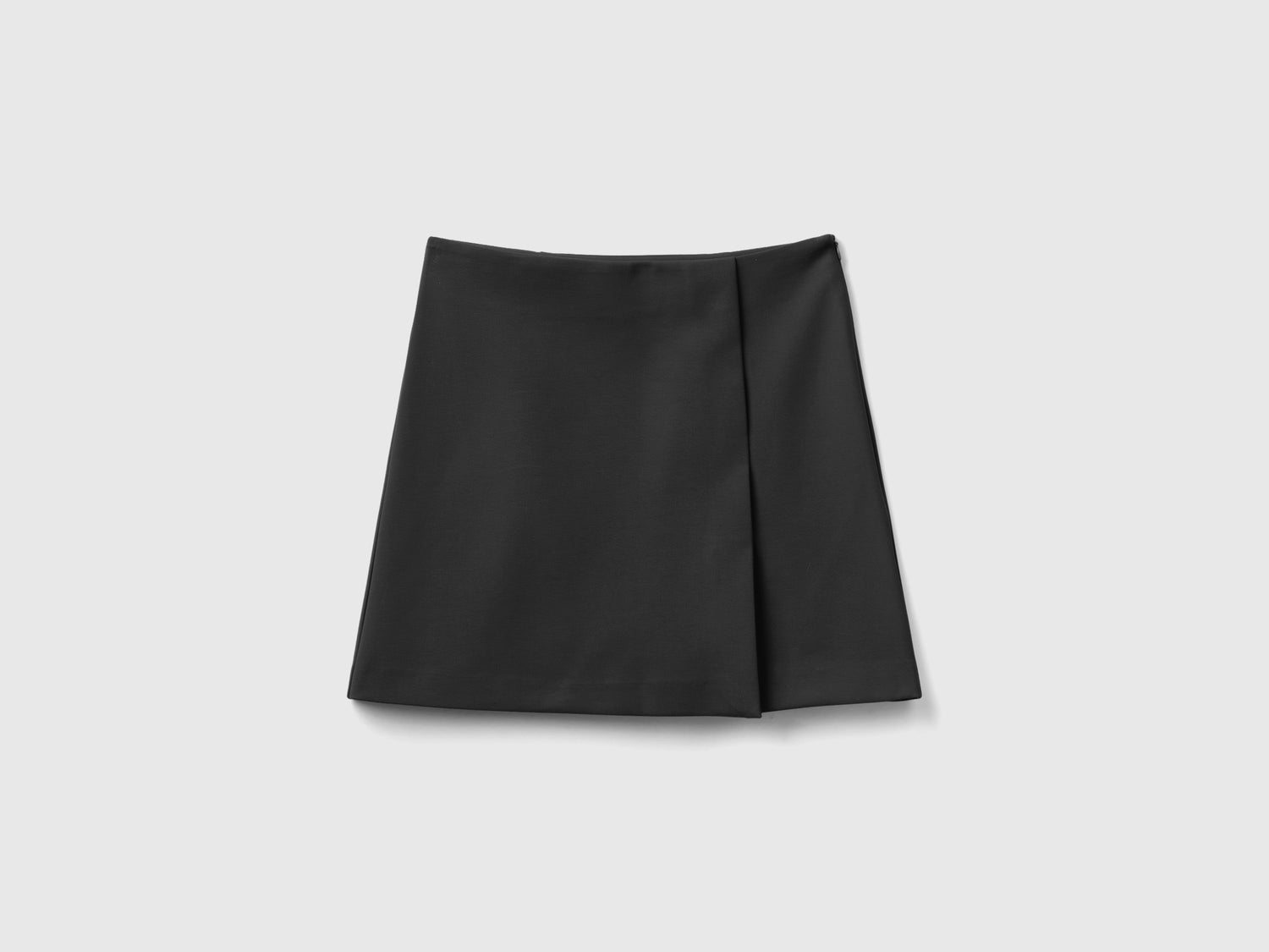 Minigonna in misto viscosa da donna nero | Benetton Outlet