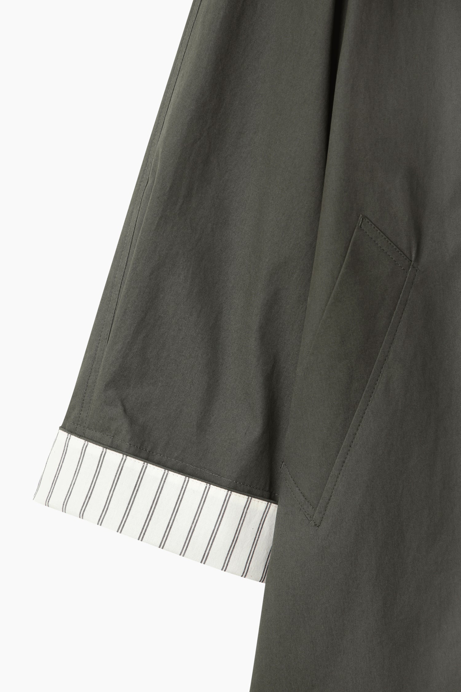 Trench effetto mantellina da donna verde scuro 5 | Sisley Outlet