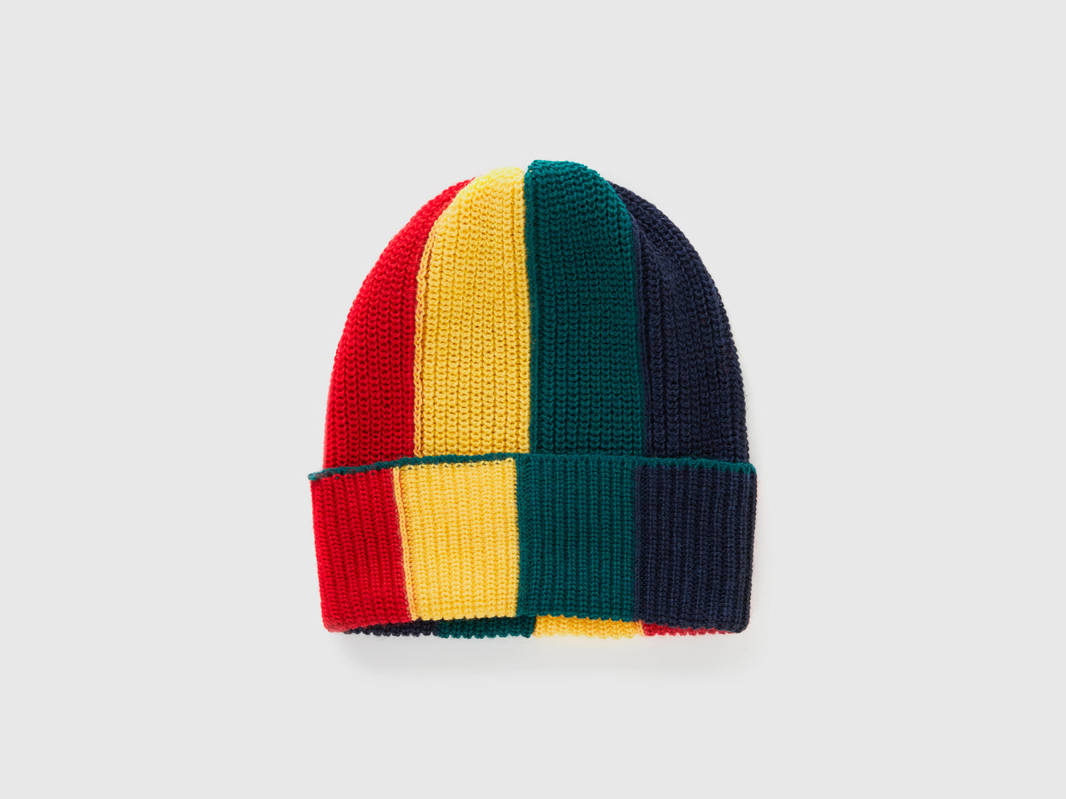 Berretto in misto lana con intarsi da bambino multi-color | Benetton Outlet
