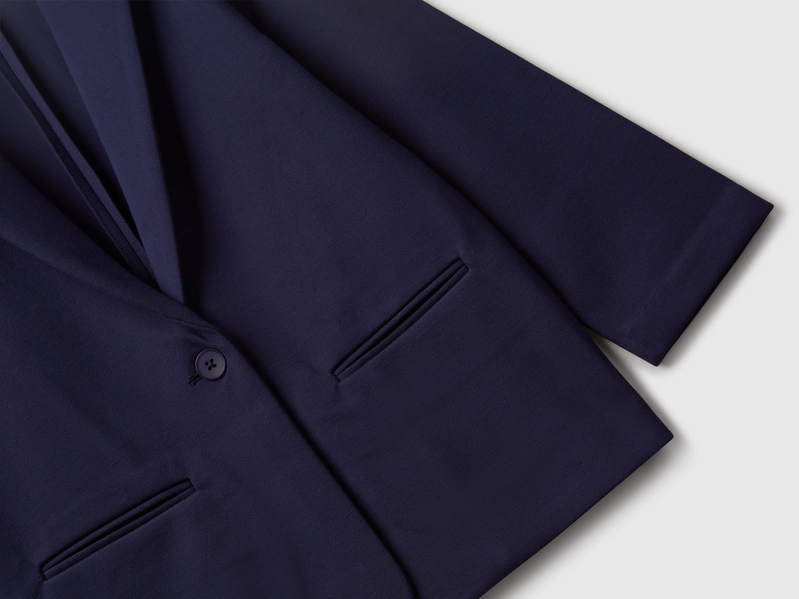 Blazer in misto viscosa stretch da bambina blu scuro 3 | Benetton Outlet