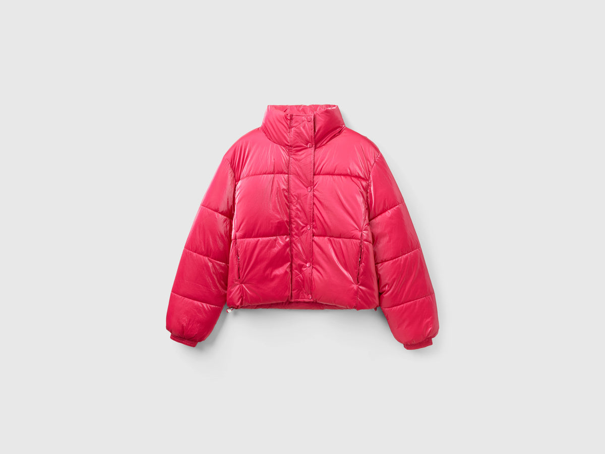 Piumino imbottito in nylon lucido