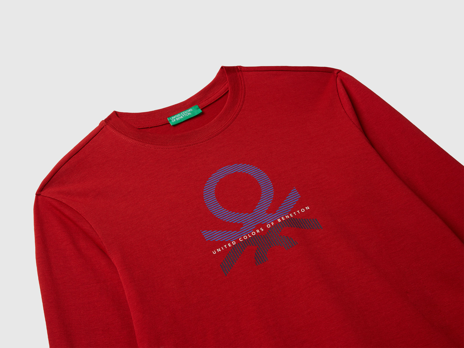 T-shirt in cotone da bambino rosso 3 | Benetton Outlet