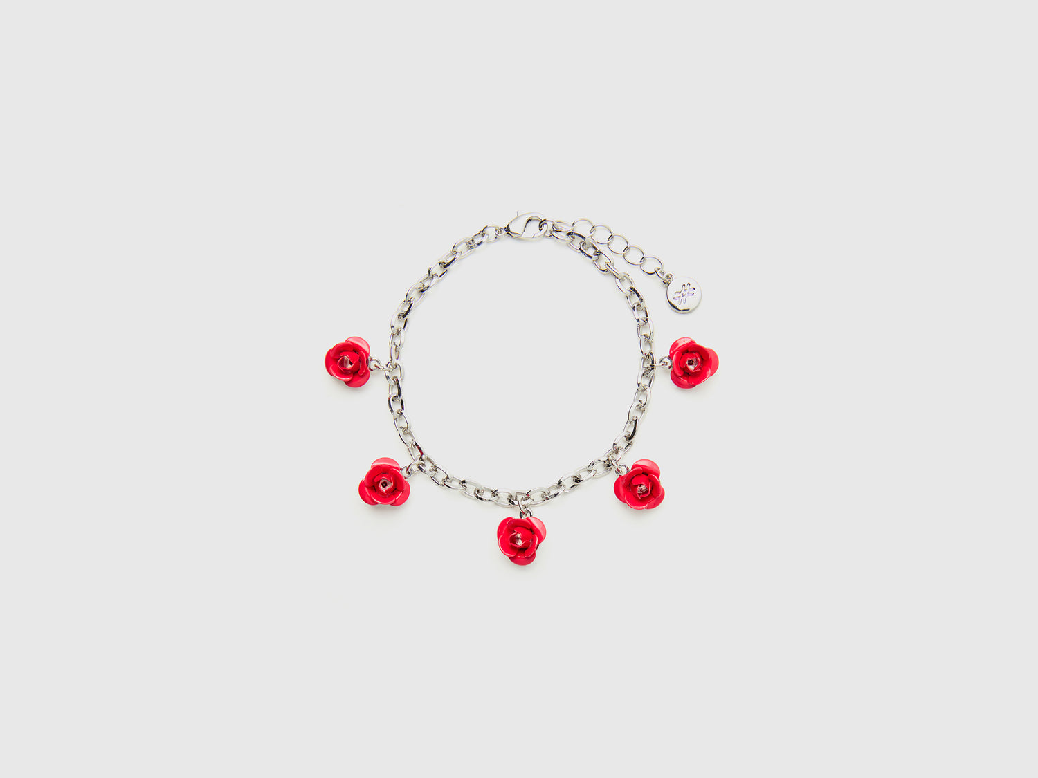 Bracciale con rose da donna rosso | Benetton Outlet
