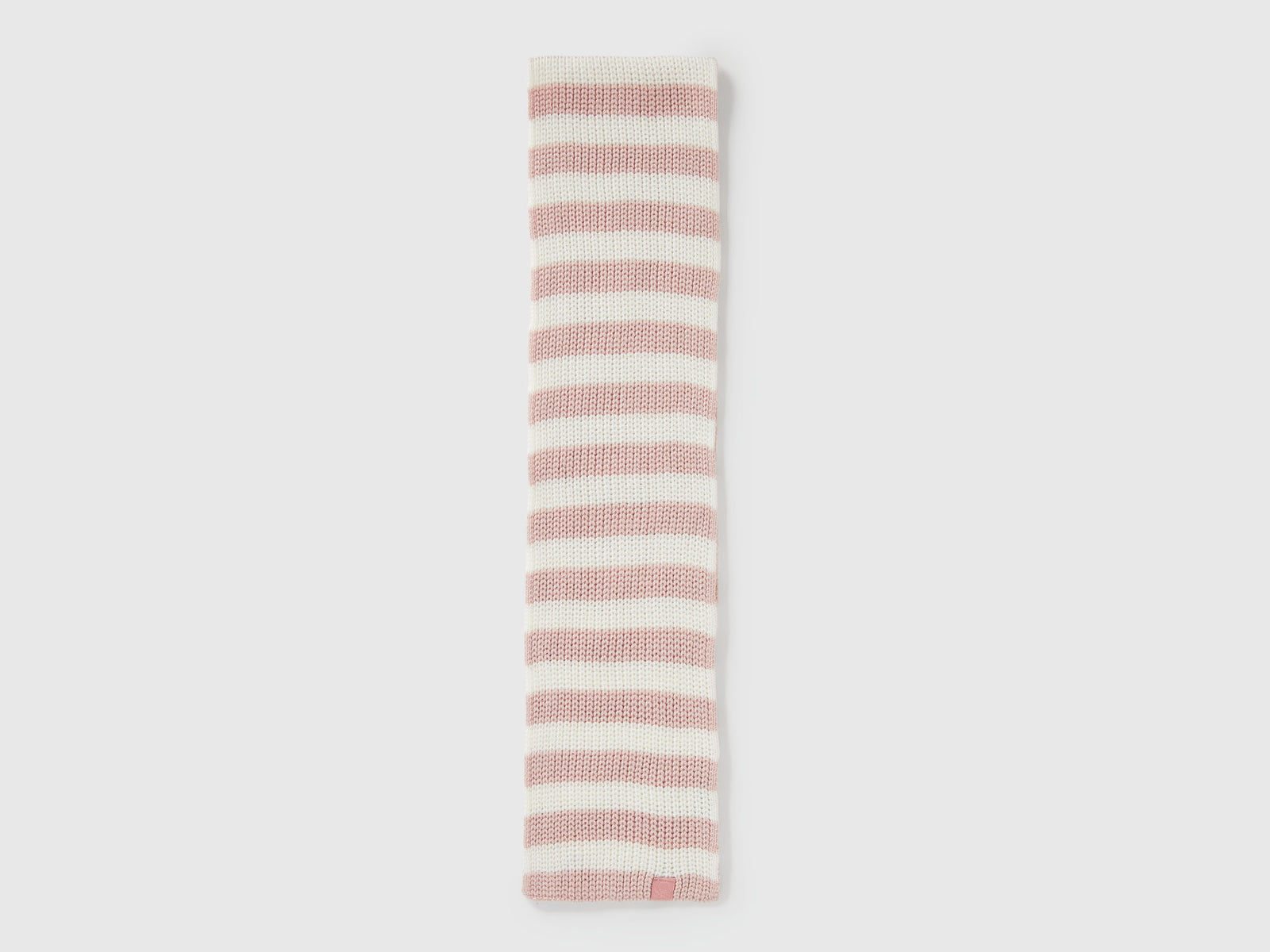 Sciarpa a righe da bimbo rosa tenue 2 | Benetton Outlet