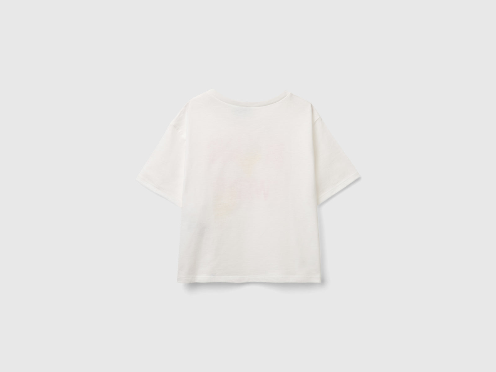T-shirt boxy fit ©Looney Tunes da bambina bianco panna 2 | Benetton Outlet