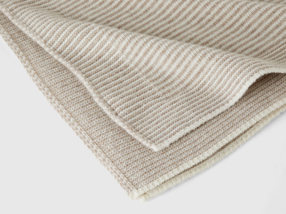 Coperta baby in misto cashmere e lana Merino