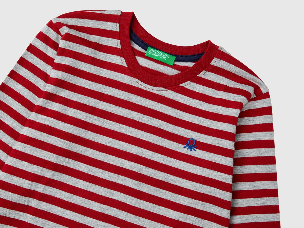 T-shirt a righe 100% cotone