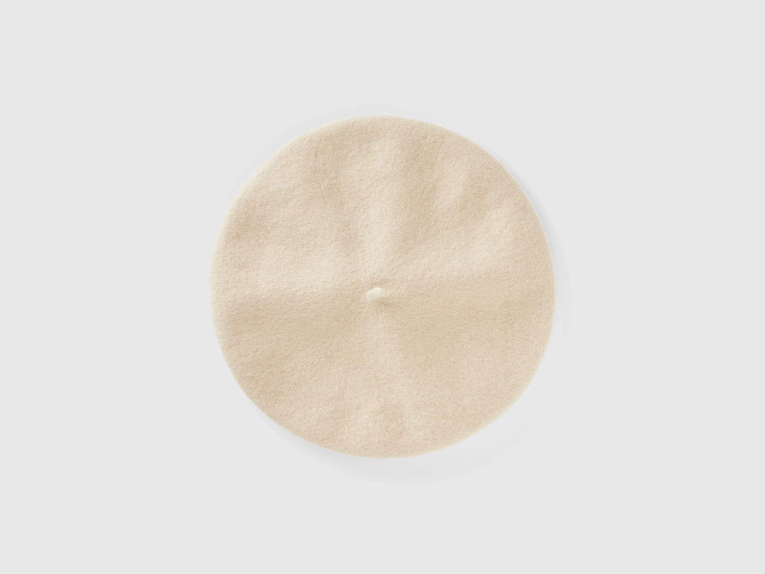 Basco classico in misto lana da donna beige | Benetton Outlet