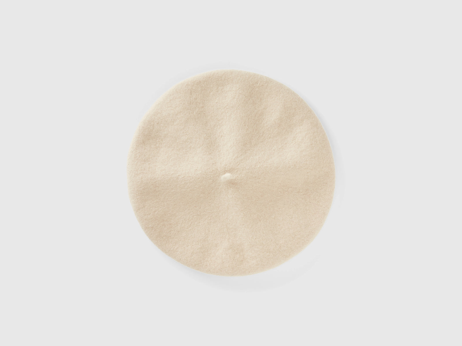 Basco classico in misto lana da donna beige | Benetton Outlet