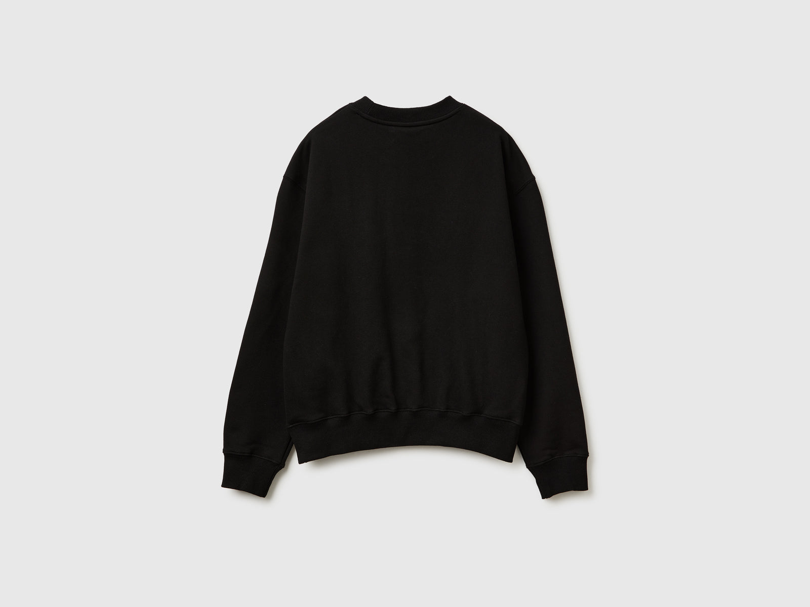 Felpa con ricamo da donna nero 2 | Benetton Outlet