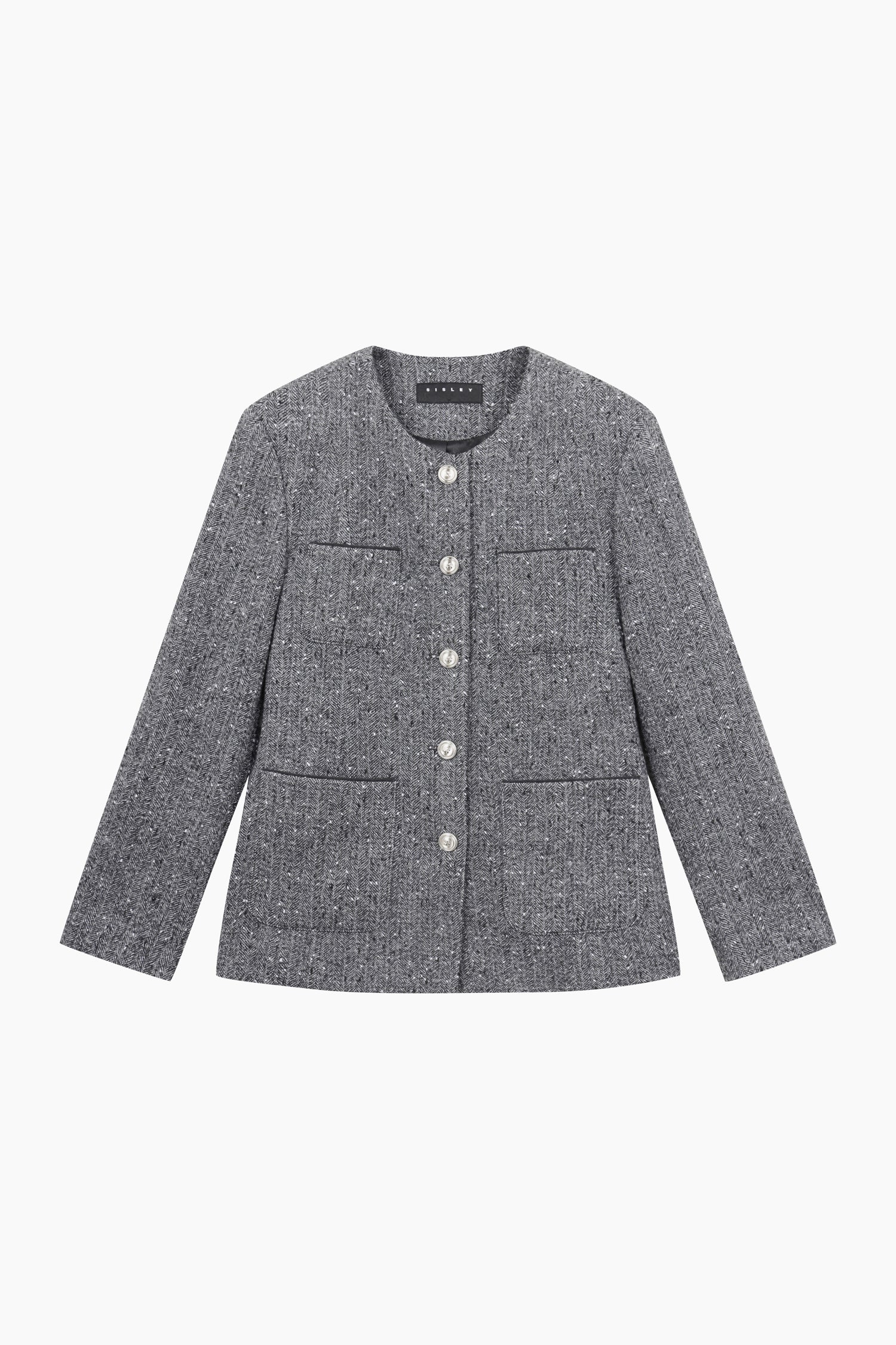 Giacca svasata da donna grigio | Sisley Outlet