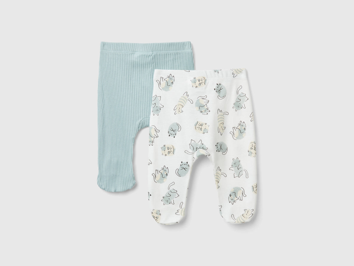 Due pantaloni in cotone bio