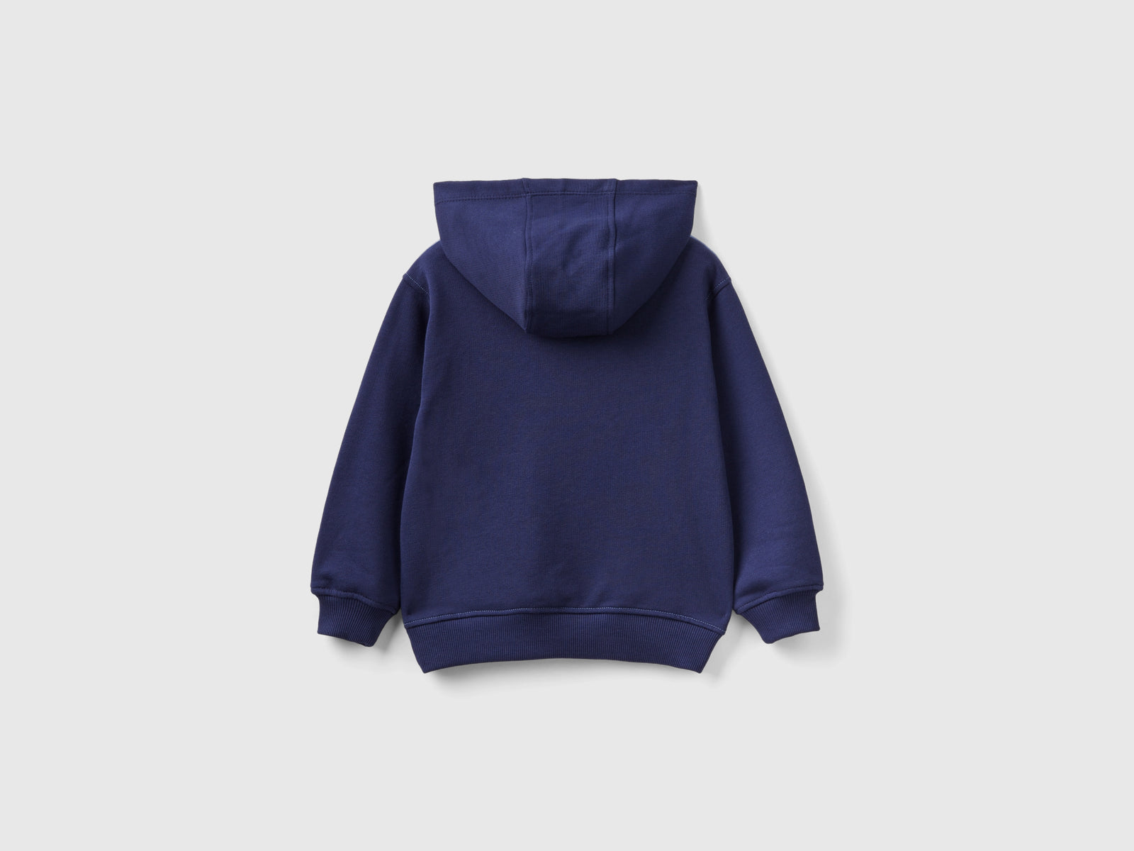 Felpa con cappuccio 100% cotone da bimbo blu 2 | Benetton Outlet