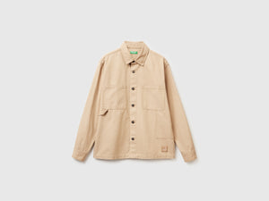 Overshirt in puro cotone