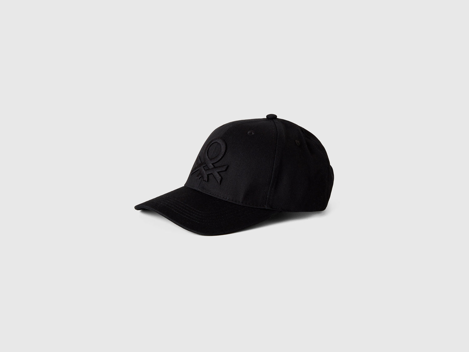 Cappello baseball con logo ricamato da uomo nero | Benetton Outlet