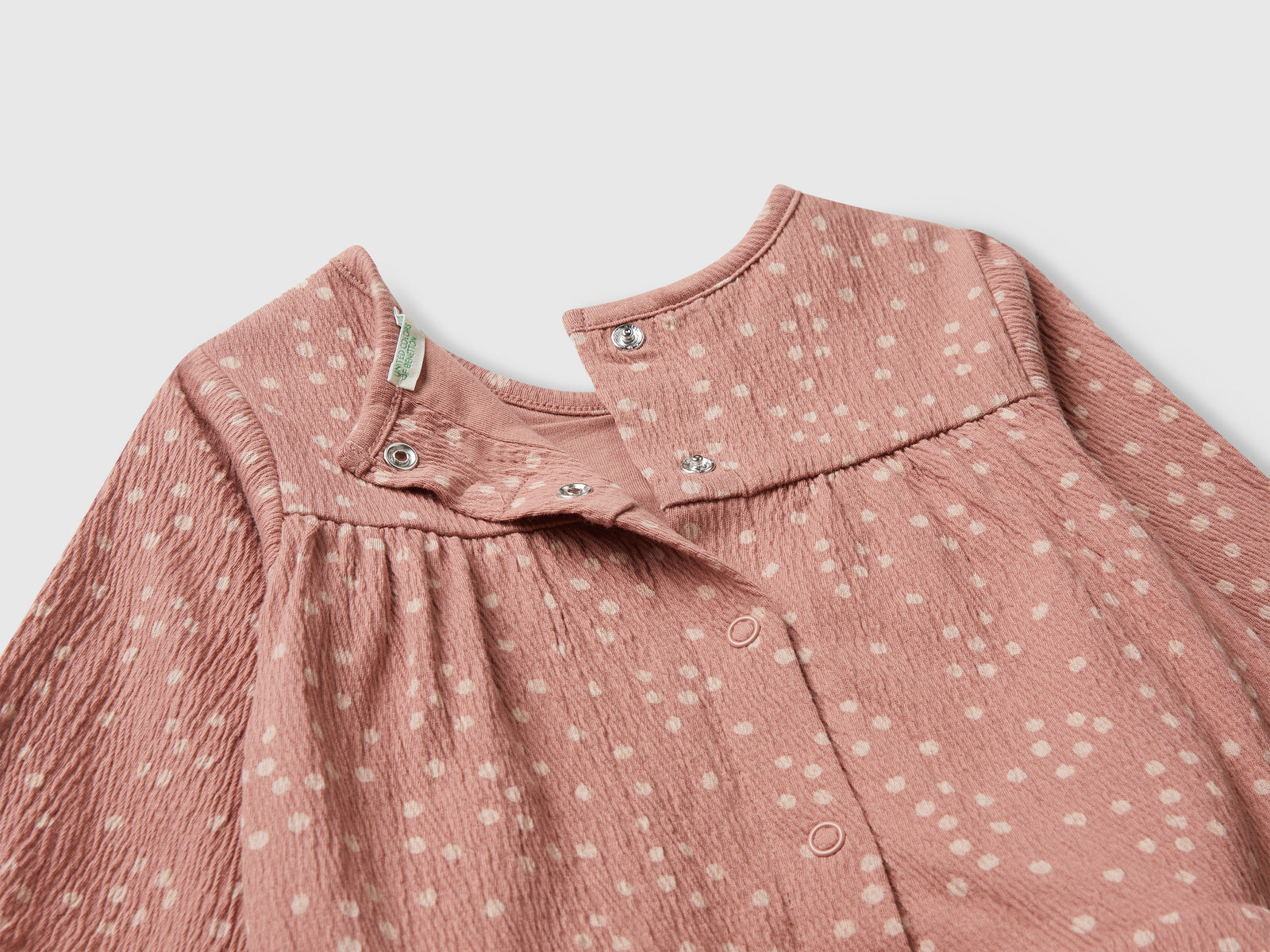 Abitino a pois da neonato rosa 3 | Benetton Outlet