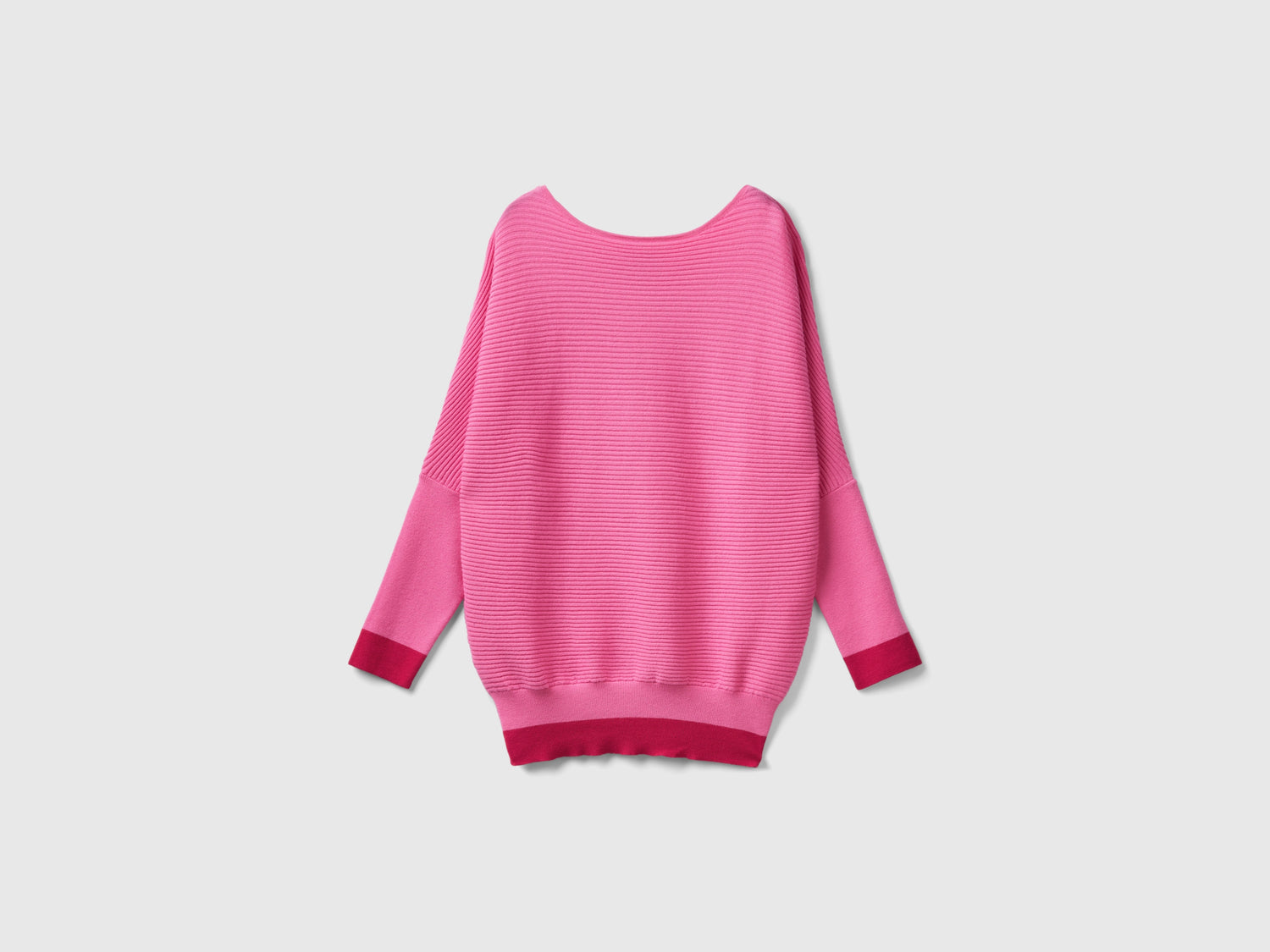 Maglia con scollo a barchetta da donna rosa | Benetton Outlet