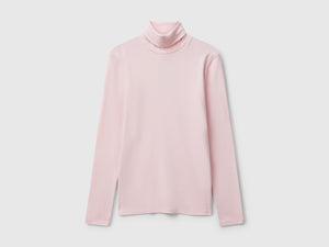 T-shirt a manica lunga con collo alto