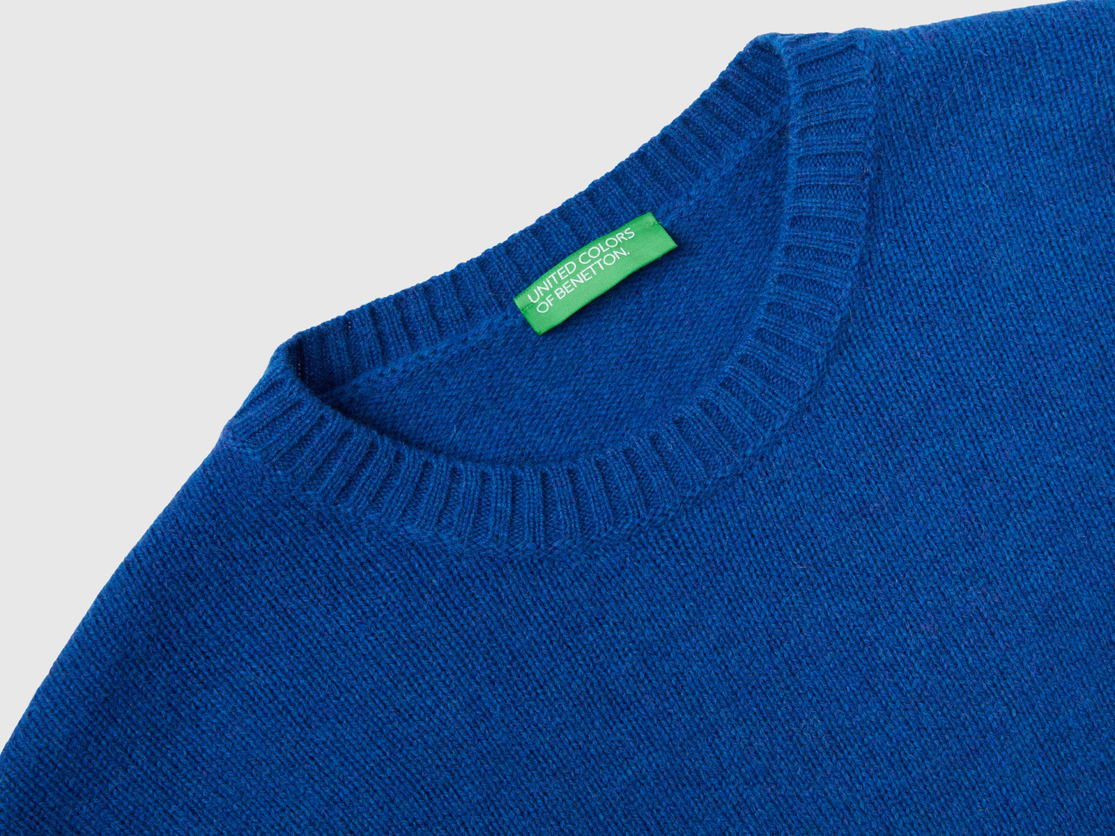 Maglia in lana Shetland da uomo bluette 3 | Benetton Outlet