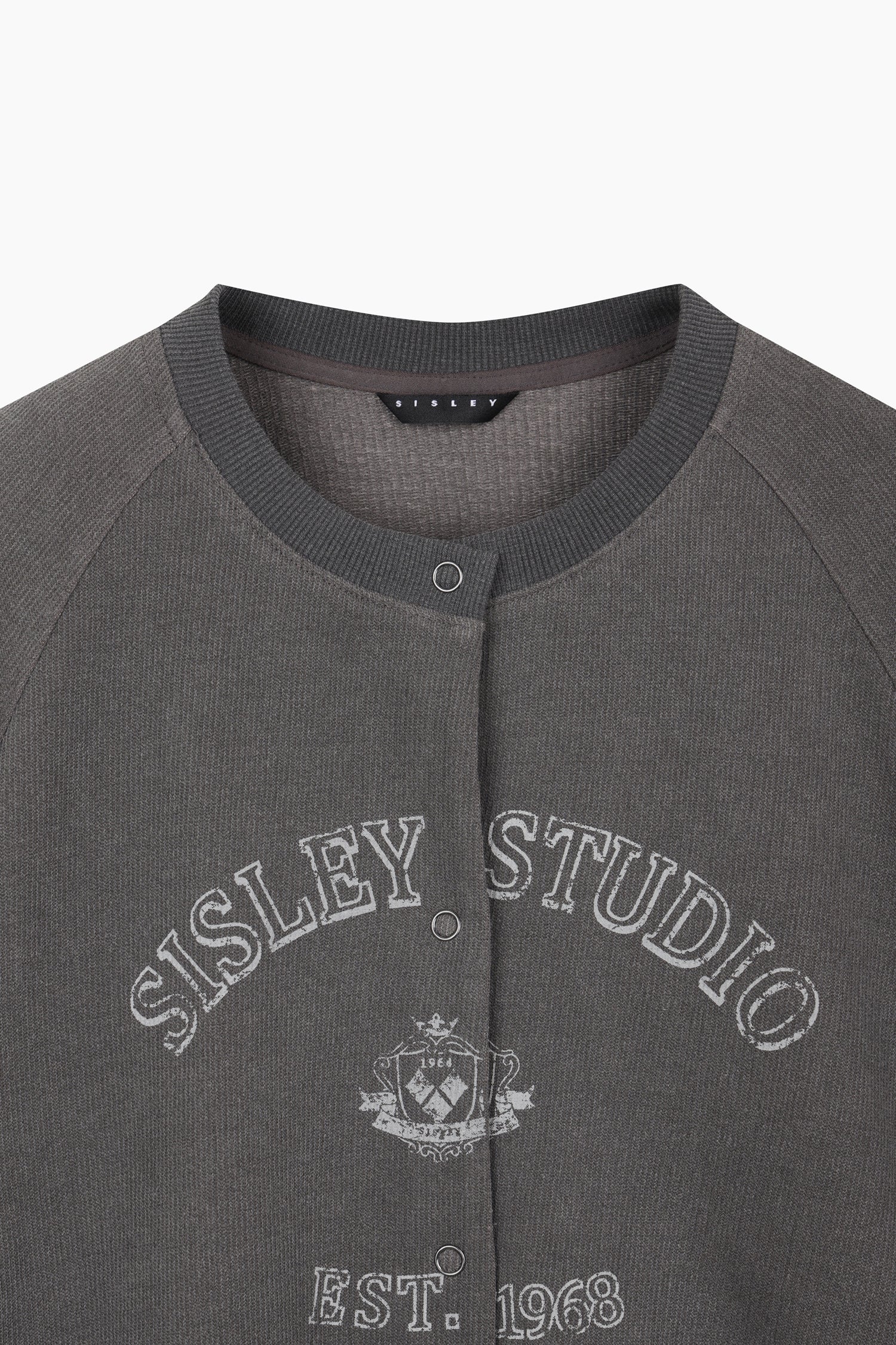 Felpa effetto bomber "Sisley Studio" da donna grigio scuro 3 | Sisley Outlet