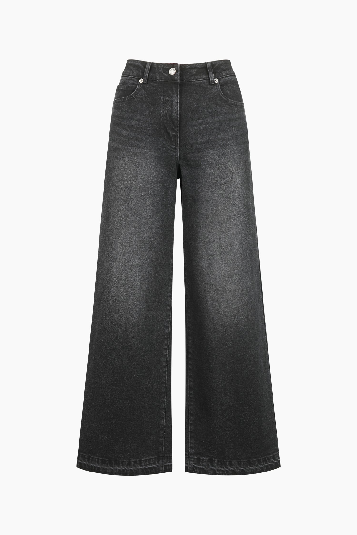 Jeans wide fit da donna grigio scuro | Sisley Outlet