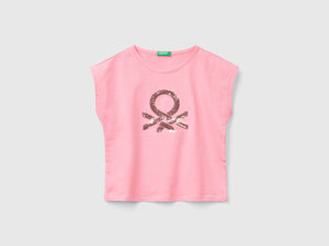 T-shirt con paillettes