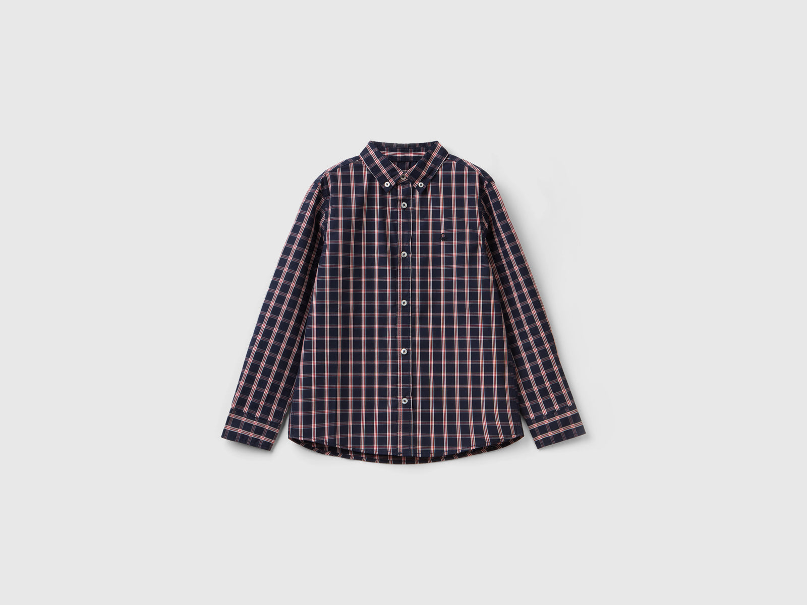 Camicia sportiva 100% cotone da bambino multi-color | Benetton Outlet