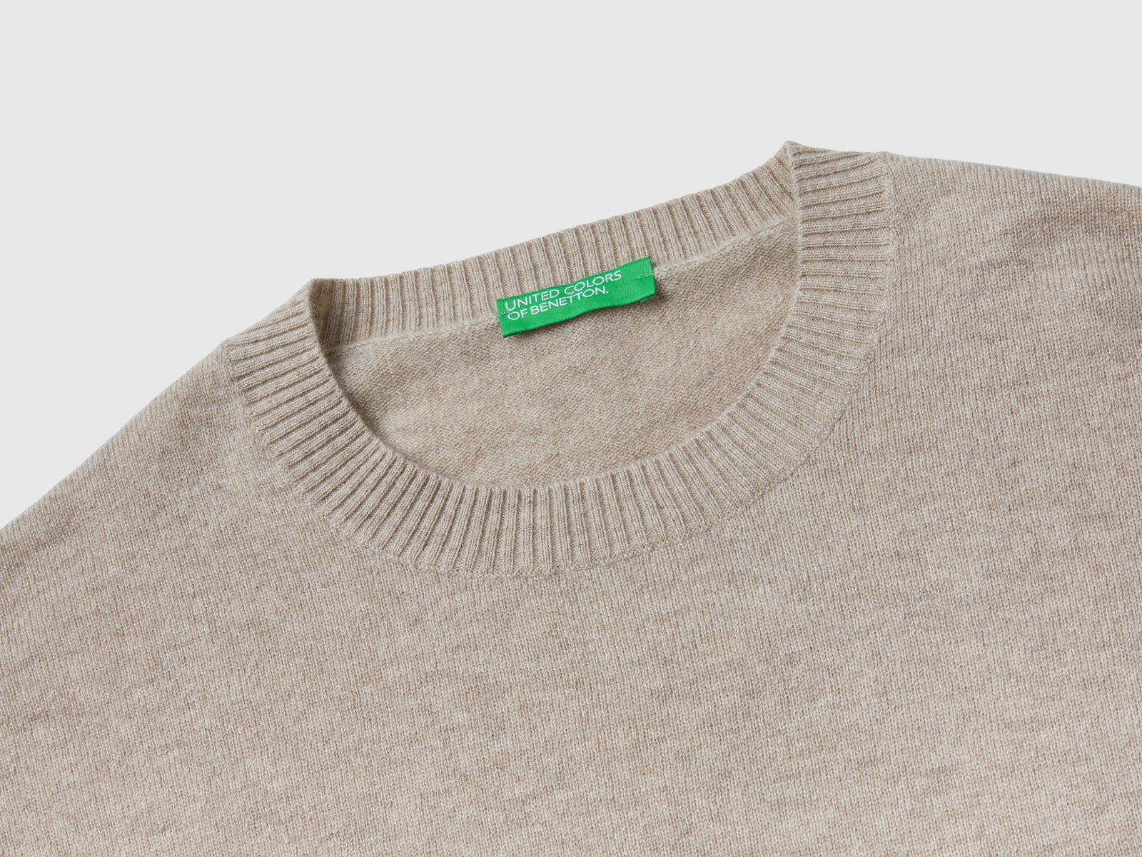 Maglia 100% cashmere da donna beige 3 | Benetton Outlet
