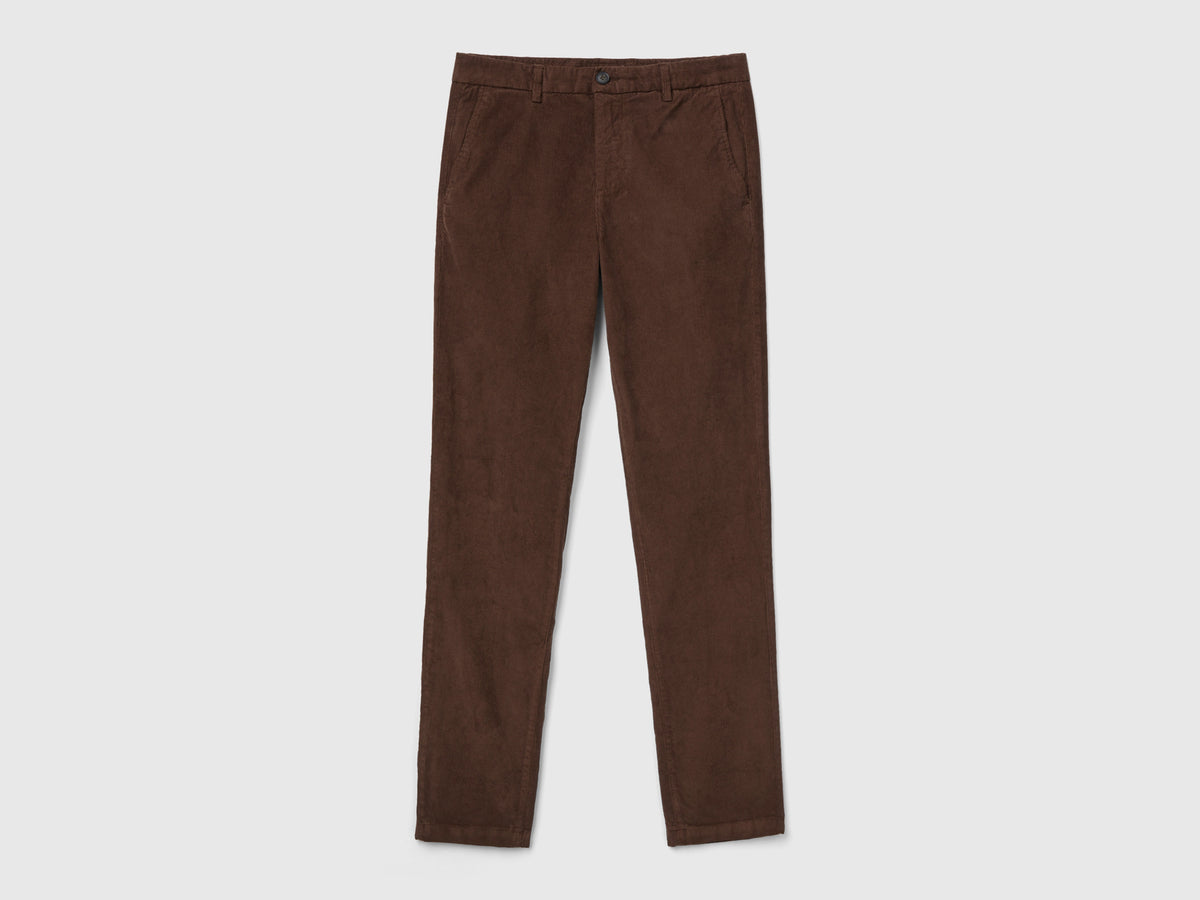 Pantaloni in velluto stretch