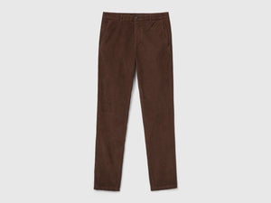 Pantaloni in velluto stretch