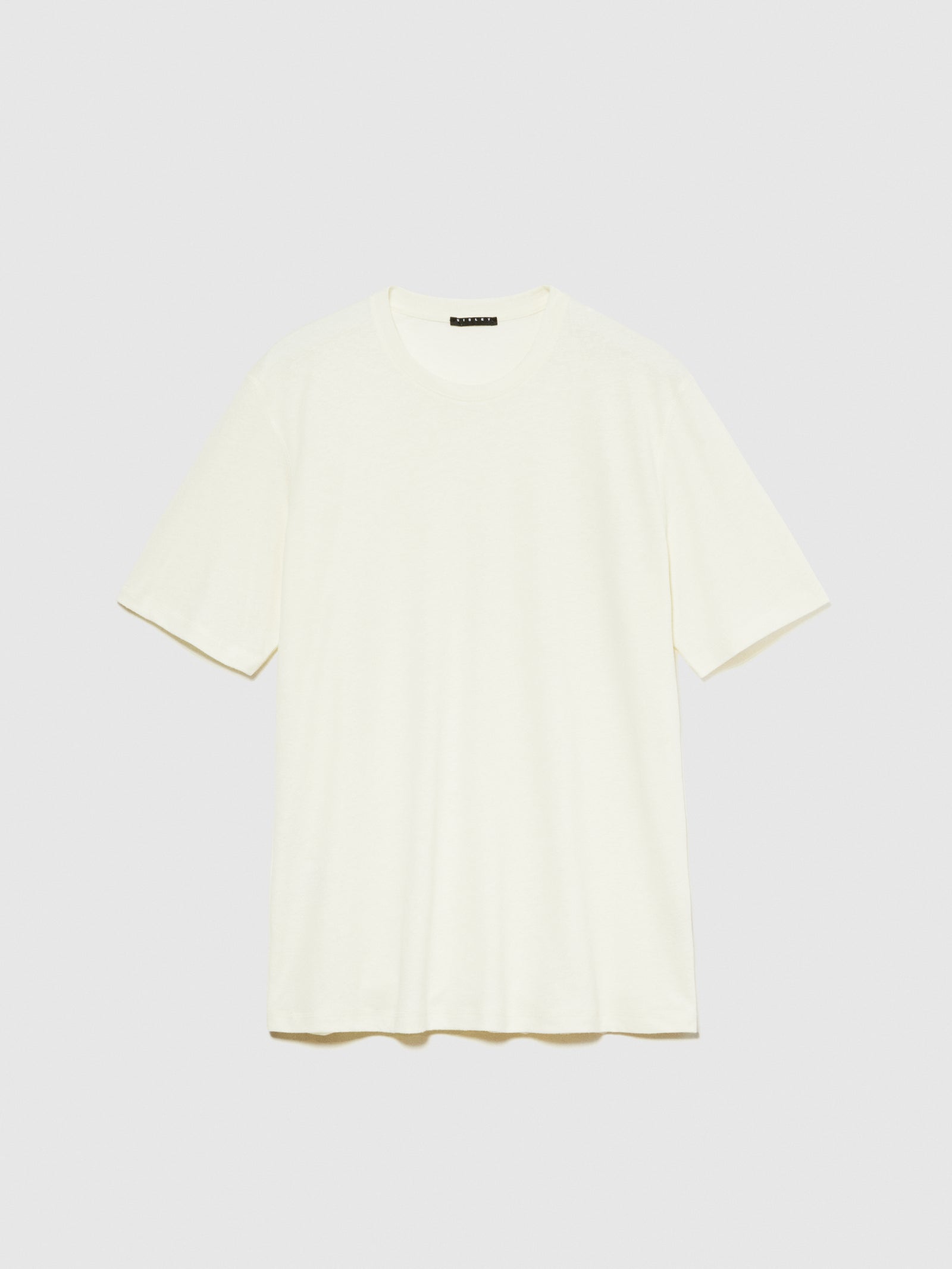 T-shirt girocollo da uomo bianco panna | Sisley Outlet