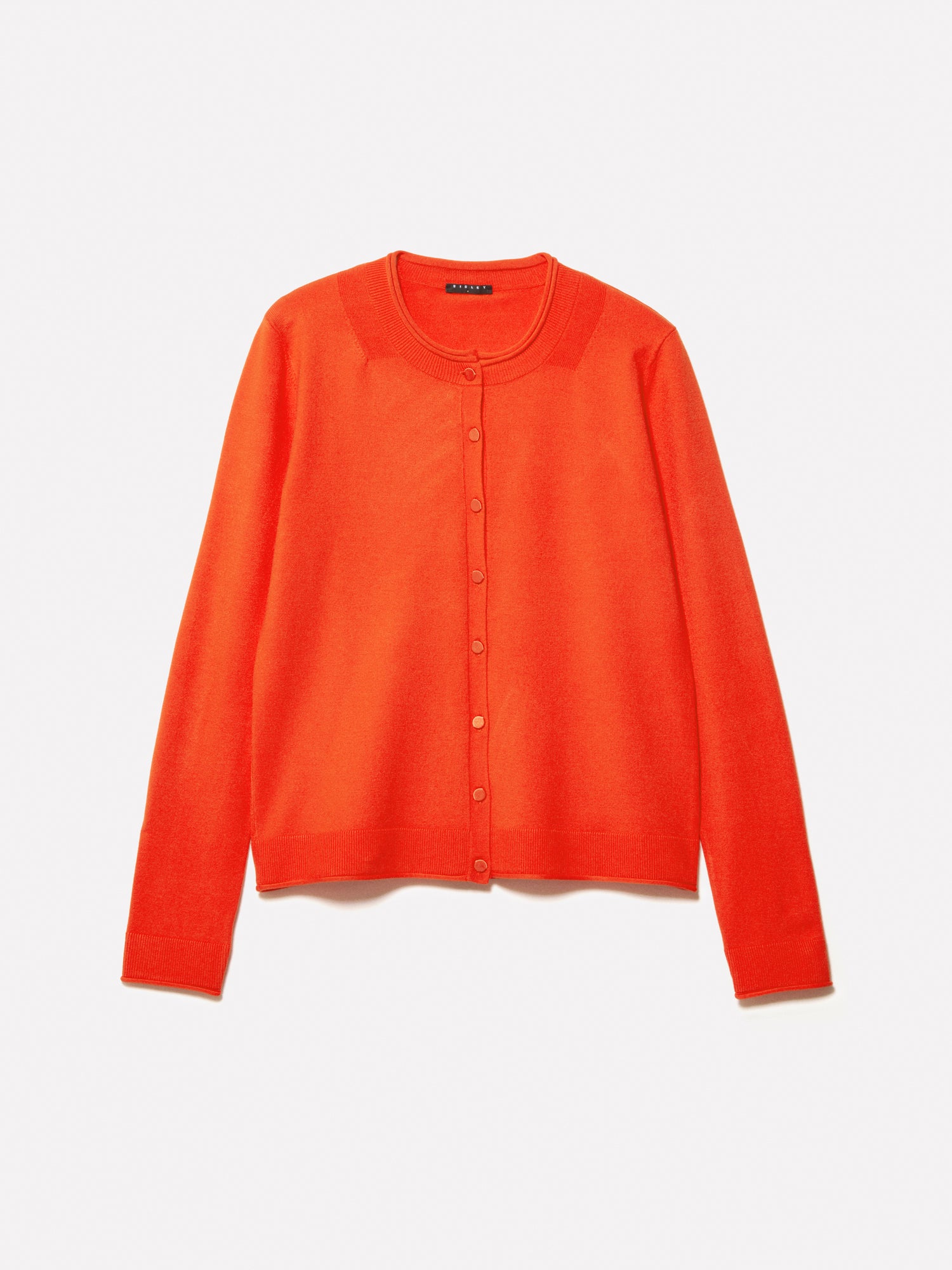 Cardigan regular fit da donna arancione | Sisley Outlet
